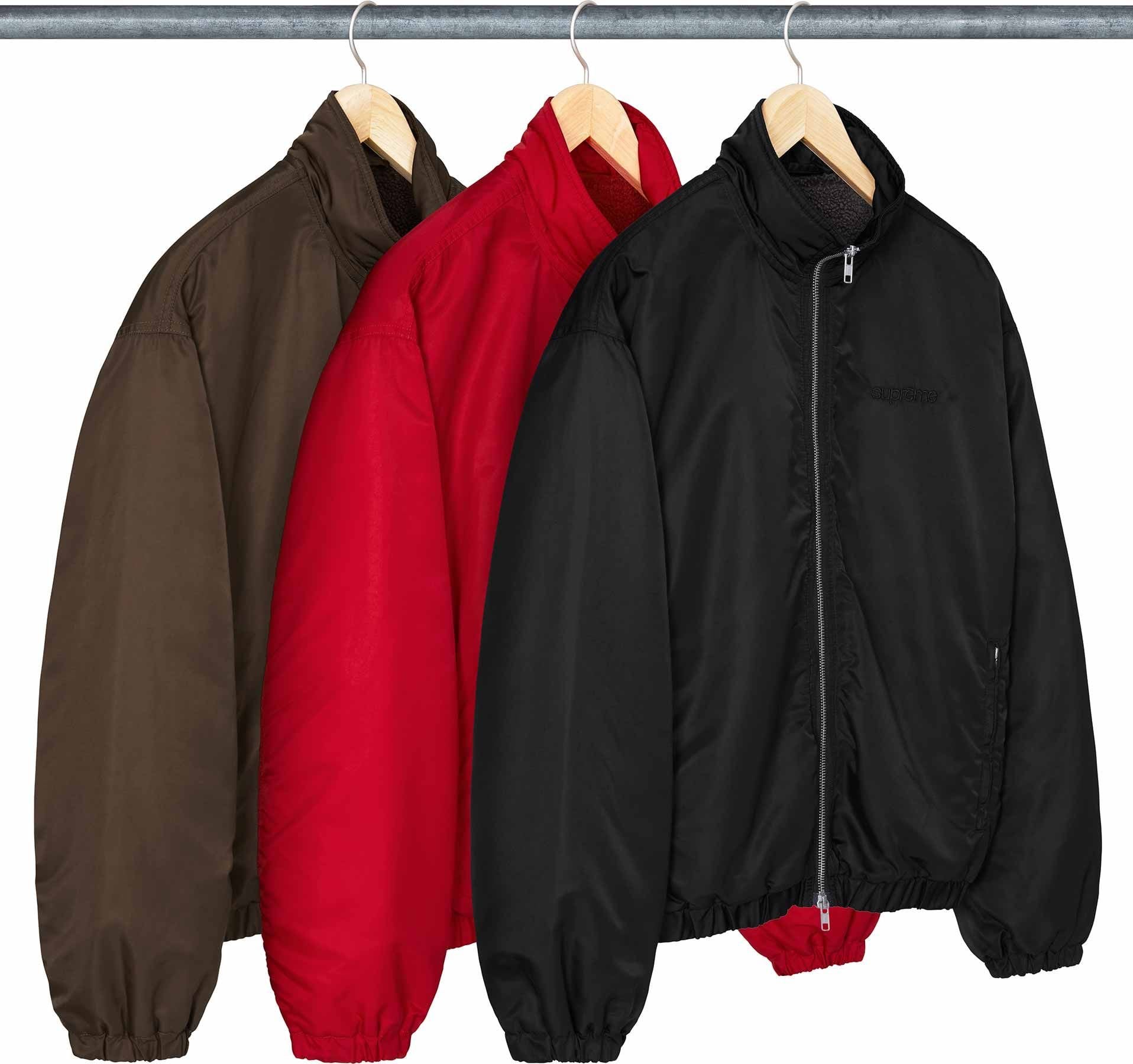 Stand Collar Lined Nylon Jacket